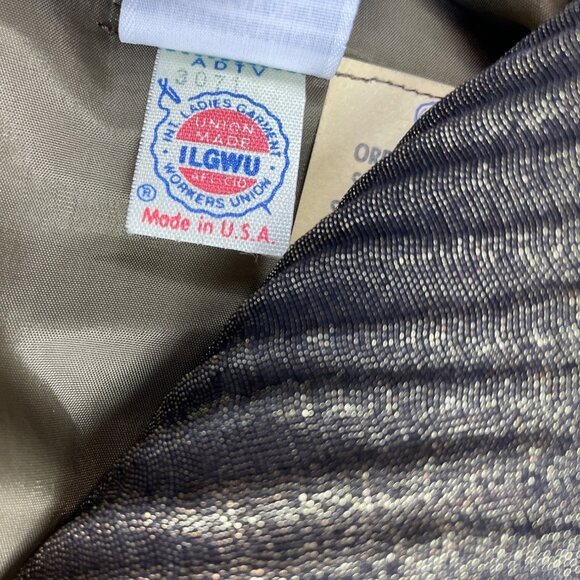 Vintage 80s Women's Gold Lame Maxi Skirt Sz XS - Picture 6 of 8